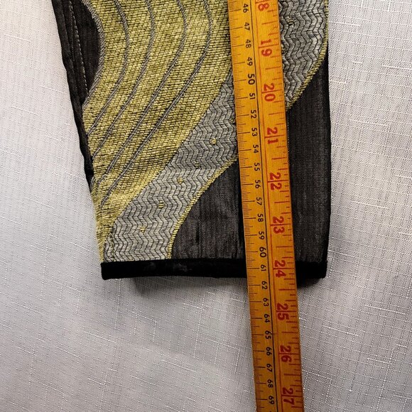 Winding River Womens Tapestry Wave Pattern Boho Artsy 90's  Jacket XL Sage USA - Picture 11 of 11